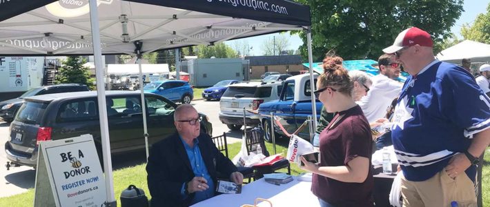 Remington kicks off organ donation drive at Midland Butter Tart Festival